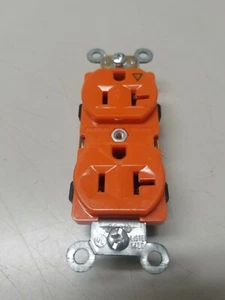 Morris, Isolated Ground DUPLEX STECKDOSE ORANGE 20A 125V - Bild 1 von 5