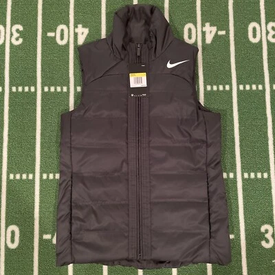 Nike Women's Essential Filled Puffer Vest Jacket Charcoal AQ3568-060 Sz S $100 - Image 1 of 4