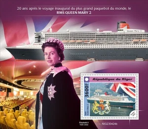 NIGER 2023 20th ANNIVERSARY OF MAIDEN VOYAGE OF RMS QUEEN MARY 2  S/S MINT NH - Picture 1 of 1