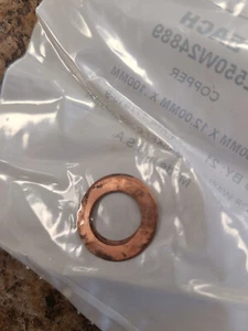 (5 Pack) 110 Copper Ring Shim 0.1 mm Thick, 12 mm ID - Picture 1 of 2