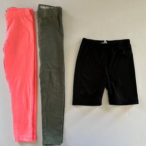 Girl's Lot of 3 Clothing Bundle 2 Leggings & 1 Short Multi-Color Size XS (4-5) - Picture 1 of 7