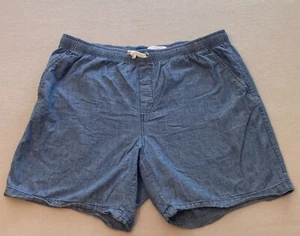 Old Navy Jogger Chambray Short Mens Extra Large Blue Elastic Waist Drawstring - Picture 1 of 10