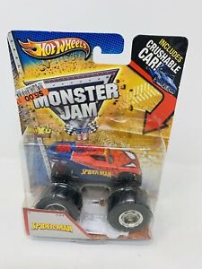 2013 Hot Wheels Monster Jam *SpiderMan* w/ Crushable Car