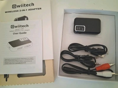 2-IN-1 Bluetooth Receiver & Transmitter Wireless RCA to 3.5mm Aux Audio Adapter - Image 1 of 3