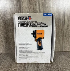 Matco Tools MT2748M 3/8" Stubby Push Button Pneumatic Impact Wrench - Red/Black! - Picture 1 of 6