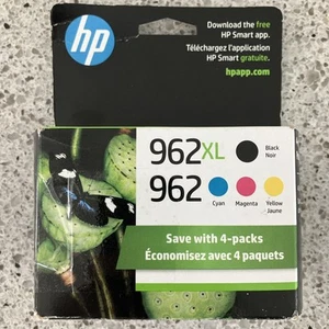 NEW HP 962XL Black & 962 Cyan Magenta Yellow Ink 4 Pack Exp 8/2026 - Bild 1 von 6