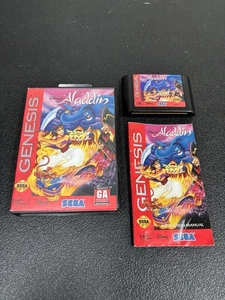 Disney’s Aladdin – Sega Genesis (1993)  CIB Complete W/ Case + Manual - Picture 1 of 11