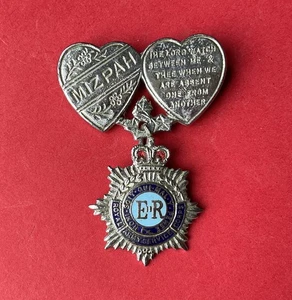 Vintage MIZPAH Sweetheart Royal Army Service Corps Pin Badge Military RASC - Picture 1 of 7