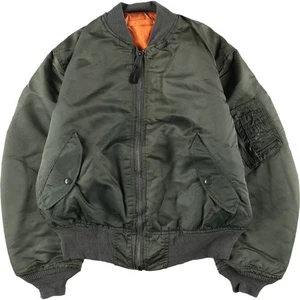 Vintage 1990'S Alpha MA-1 style padded military flight jacket USA made men's... - Picture 1 of 17