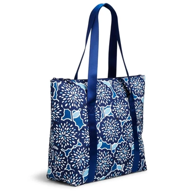 NWT Vera Bradley Exclusive Cooler Tote in Petal Splash Purse Bag 14826 381 Blue - Image 1 of 2