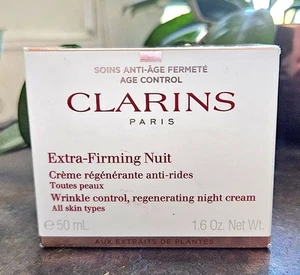 Clarins Extra Firming Nuit Wrinkle Control Night Cream All Skin 1.7oz /50ml NIB - Picture 1 of 4