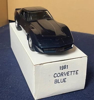 corvette 1981 promo model - dark blue  NIB - Image 1 of 4