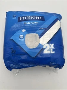 Medline FitRight Inkontinenzunterwäsche für Erwachsene, Ultra, 2XL, 68-80 Zoll - Bild 1 von 3