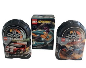 Lego Racers New Lot of 3 Sets 8655 8657 4568 Rare Vintage Retired