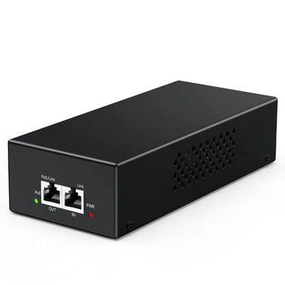 Gigabit PoE Injector 90W 10/100/1000Mbps PoE++ Injector Adapter IEEE 802.3bt/... - Image 1 of 4
