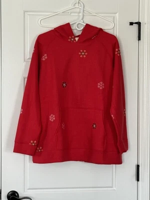 Women's Plus Size Winter Snowflake Hoodie w/ Kangaroo Top, Size 2X - NWT! - Image 1 of 2