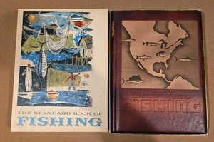 1956 "The Standard Book Of Fishing" By Bruce R. Tuttle, Vintage Leather Bound - Picture 1 of 13