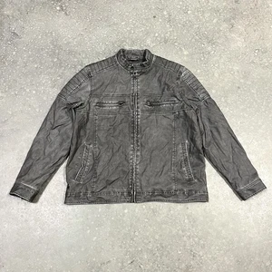 Moonshine Spirit Jacket Mens Sz XXL Gray Bomber Moto Western Ranch Rodeo Coat - Picture 1 of 11