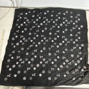 Rare LOUIS VUITTON 100% Classic Handkerchief LV Monogram Andrea Zanellato Scarf - Picture 1 of 5