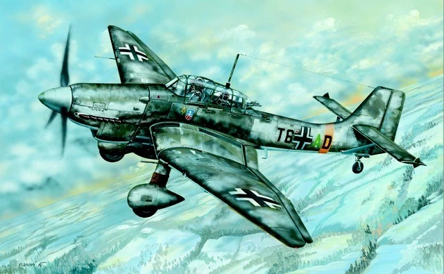 Trumpeter 3217 1/32 Junkers Ju87D Stuka Tedesco Aereo - Immagine 1 di 1
