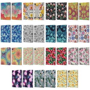 OFFICIAL MICKLYN LE FEUVRE FLORALS 2 LEATHER BOOK WALLET CASE FOR APPLE iPAD - Picture 1 of 21