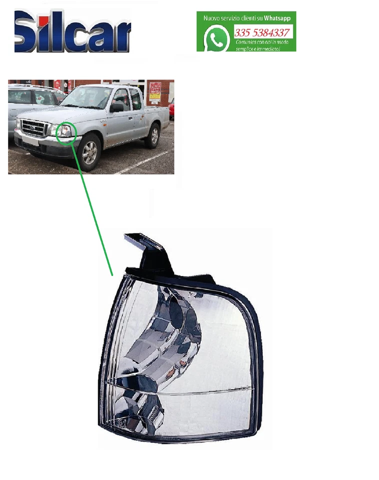 Phare Clignotant Groupe Avant Pour FORD RANGER 2002-2005 Gauche - Photo 1/1