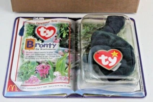 McDonalds 2000 RARE SEALED "TY" Teenie Beanie Babies BRONTY - Picture 1 of 5