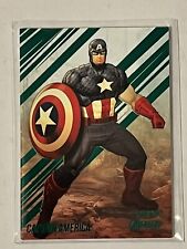 2022 Marvel Fleer Ultra Avengers Green Foil Captain America #11
