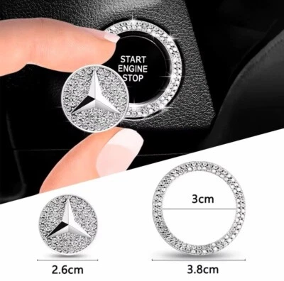 Keyless Go Engine Push To Start Stop Button COVER  For Mercedes-Benz 2215450714 - Image 1 of 3