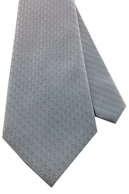 Men's Necktie Silk Tie Grey Beige Stripes Silk Tie Hand Made Executive Pro — 第 1/4 张图片