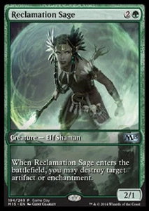 MTG RECLAMATION SAGE FULL ART PROMO PLAYED SAGGIA DELLA RIVENDICAZIONE - M15 - Picture 1 of 1