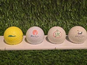 4 Pack Golf Course / Country Club Logo Balls (imperfect logos) A-AAA Condition - Picture 1 of 5