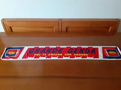 Sciarpa calcio GENOA in raso anni 90/00 - Immagine 1 di 2