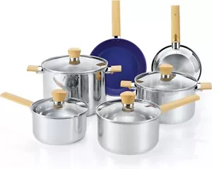 CONCORD Providence Series 10 Pieces Stainless Steel Cookware Set - Picture 1 of 8
