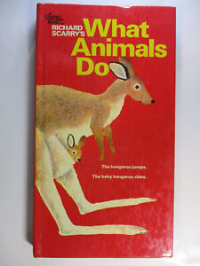 Richard Scarry's What Animals Do, Kangaroo Jumps, Golden Sturdy Book, c1963