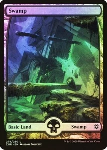 Swamp Full Art 274 FOIL - 274/280 - Basic Land - Zendikar Rising ZNR MTG - Bild 1 von 1