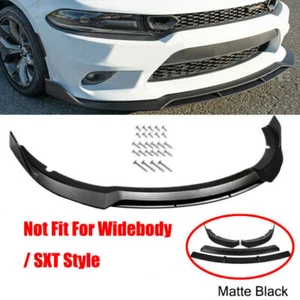 Kit divisor de labios delanteros estilo SRT de doble cubierta para Dodge Charger 2015~2023 - Imagen 1 de 12
