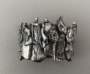 TOLLES SIGNIERTES ROBERT ROGERS STERLINGSILBER CLAN ARMBAND! - Bild 1 von 12