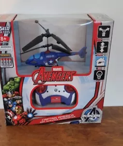 WorldTech Marvel Avengers 2ch Infrared Herocopter CAPTAIN AMERICA New - Picture 1 of 8