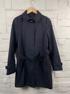 Coach Mac Mantel schwarz Knopfleiste Gürtel Damengröße UK Small 8-10 Trench Smart Cas - Bild 1 von 16