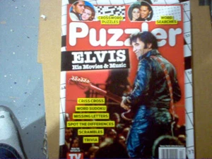 Puzzler Elvis His Movies & Music 2024 Magazine Puzzles Sudoku Scrambles Trivia - Picture 1 of 2