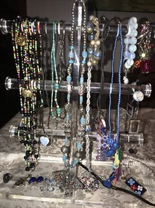 Konvolut Modeschmuck 20 teilig, Blau und andere, verschiedener Schmuck - Bild 1 von 11