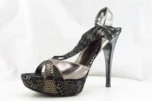 Scarpe GUESS donna taglia 8 M bronzo plateau pelle - Foto 1 di 7