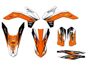 2015 SX VELOCITY Orange Senge Graphics Kit Compatible with KTM - Picture 1 of 10