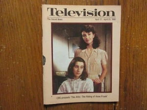 4/1988 Detroit News TV Mag(THE HIDING OF ANNE FRANK/LISA JACOBS/MARY STEENBURGER - Picture 1 of 7