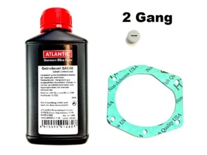 2-Gang Getriebeöl 250ml Dichtung ÖlablassSchraube Hercules Mofa Prima 3 5 6 NEU - Bild 1 von 1