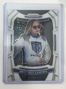 Brittney Zamora White Sparkle Image Variation 2021 Panini Prizm Racing #18 - Picture 1 of 2