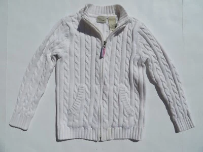 Suéter L.L.Bean 6X-7 Cárdigan Cremallera Completa Niñas Niños Niños 100% Algodón ll bean Foto 1 de 4