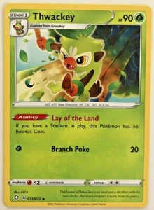 Pokemon Shining Fates Thwackey 12/72 NM/M  - Picture 1 of 1