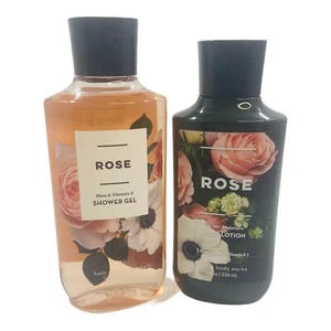Bath & Body Works Rose Gel Doccia + Rose Body Lotion Set Full Size Vitamina Karitè - Foto 1 di 5